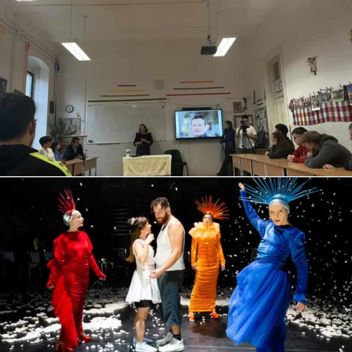 ELŐADÁSON AZ ISKOLÁBAN ÉS A SZÍNHÁZBAN
